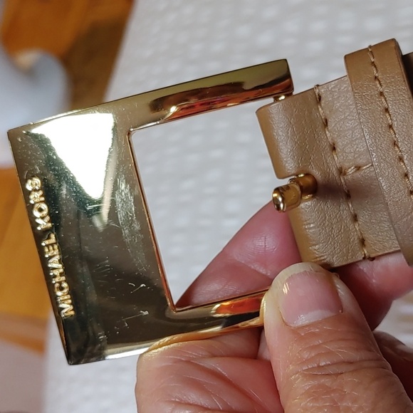 Michael Kors Vegan Leather Tan Belt Size Extra Large - Picture 14 of 15